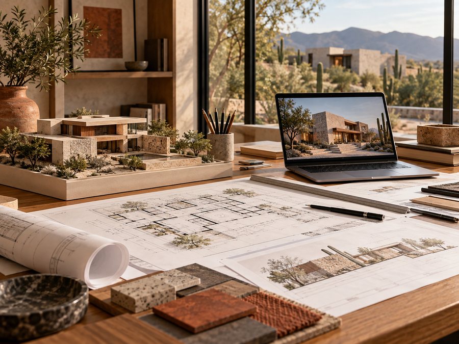 Diseño arquitectónico: planos, maqueta y render de proyecto